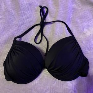 target black push up bikini top - brand new